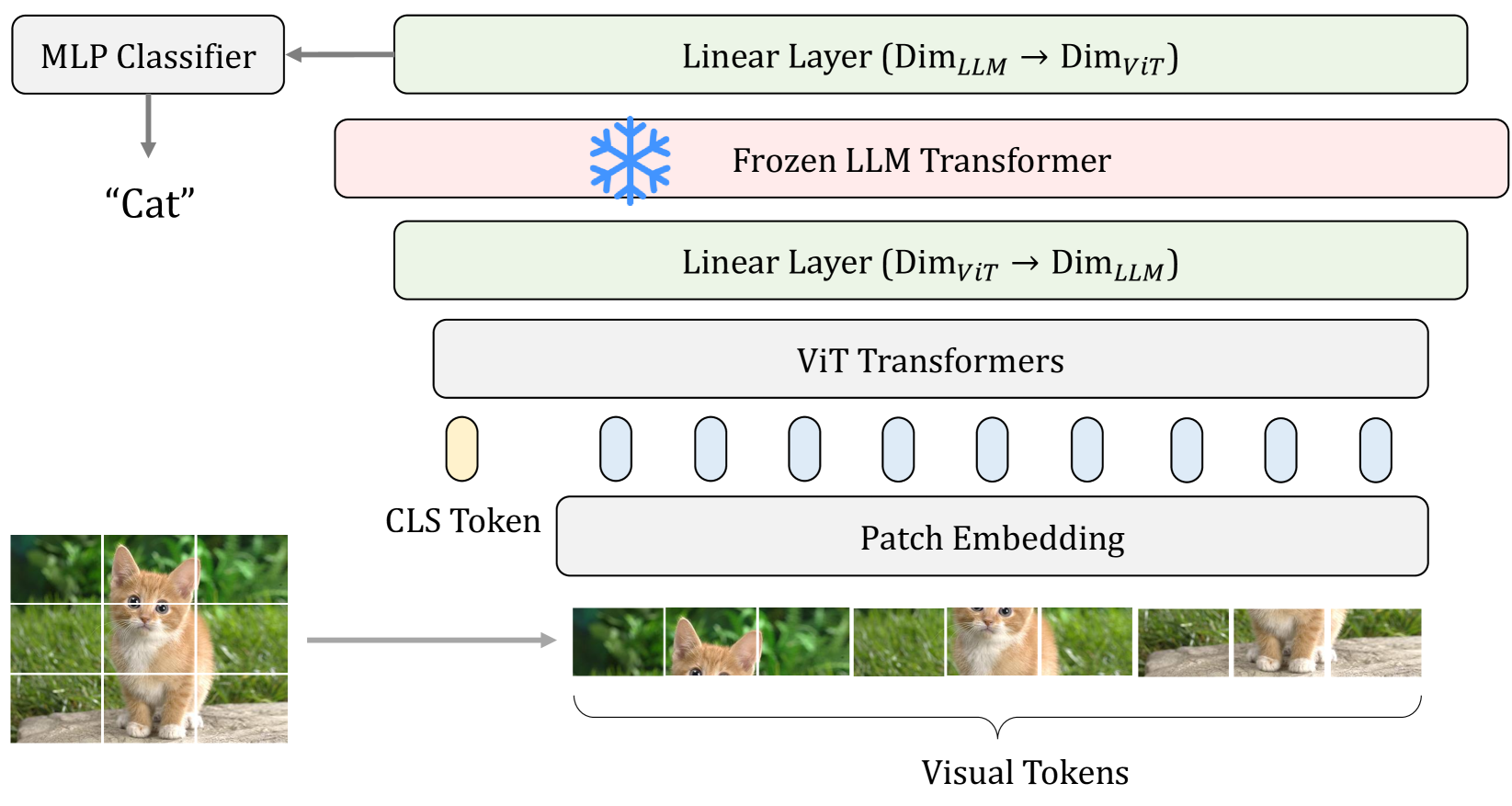 Frozen Transformers in Language Models Are Effective Visual Encoder Layers
