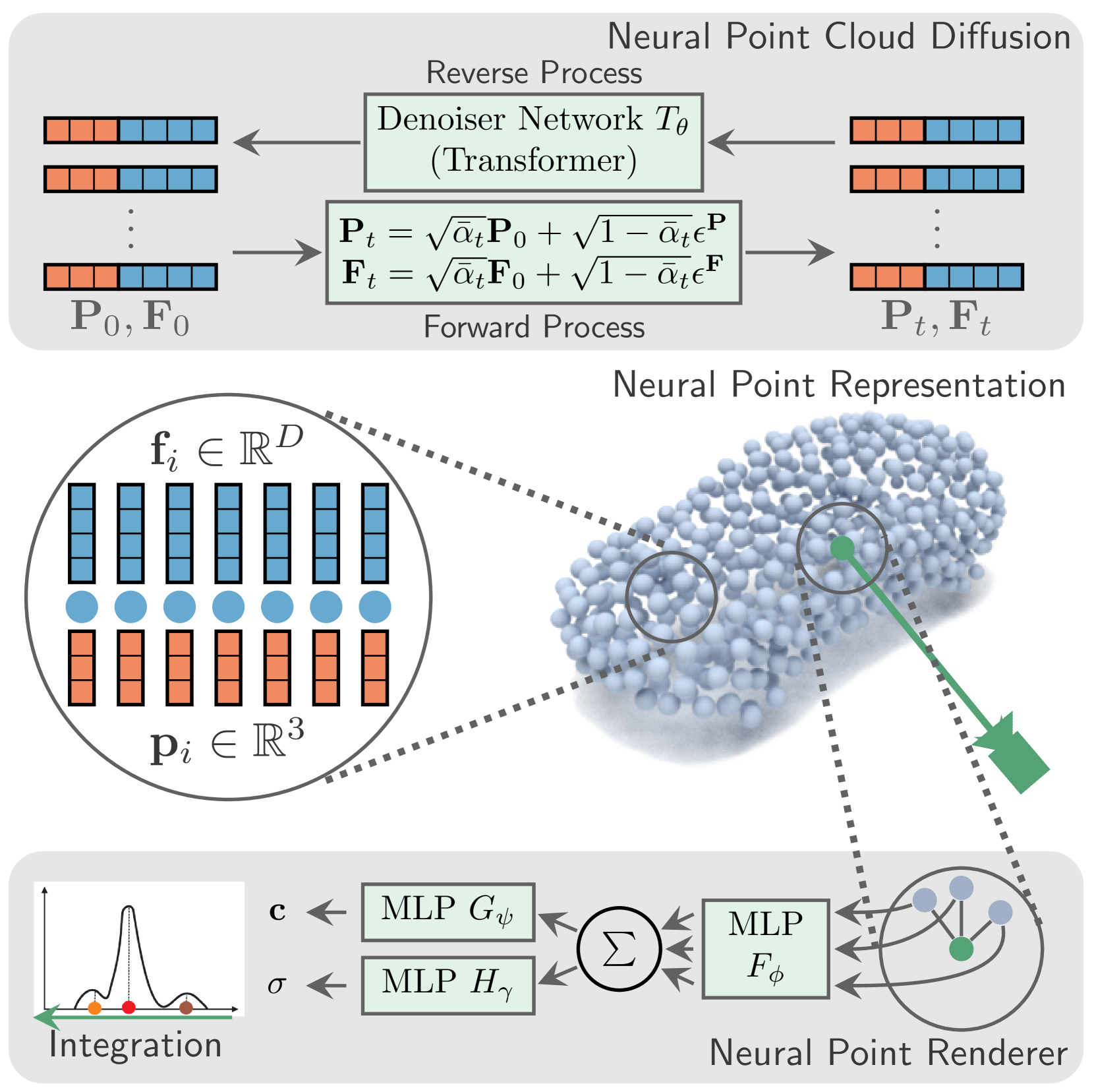 Neural Point Cloud Diffusion for Disentangled 3D Shape and Appearance Generation