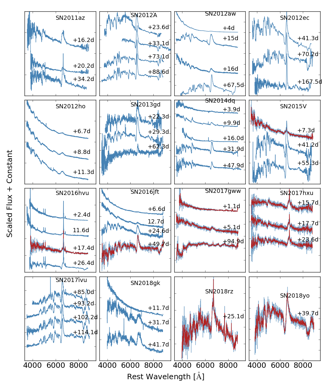 A spectral data release for 104 Type II Supernovae from the 