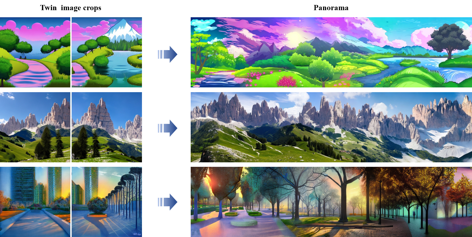 TwinDiffusion: Enhancing Coherence and Efficiency in Panoramic Image Generation with Diffusion Models