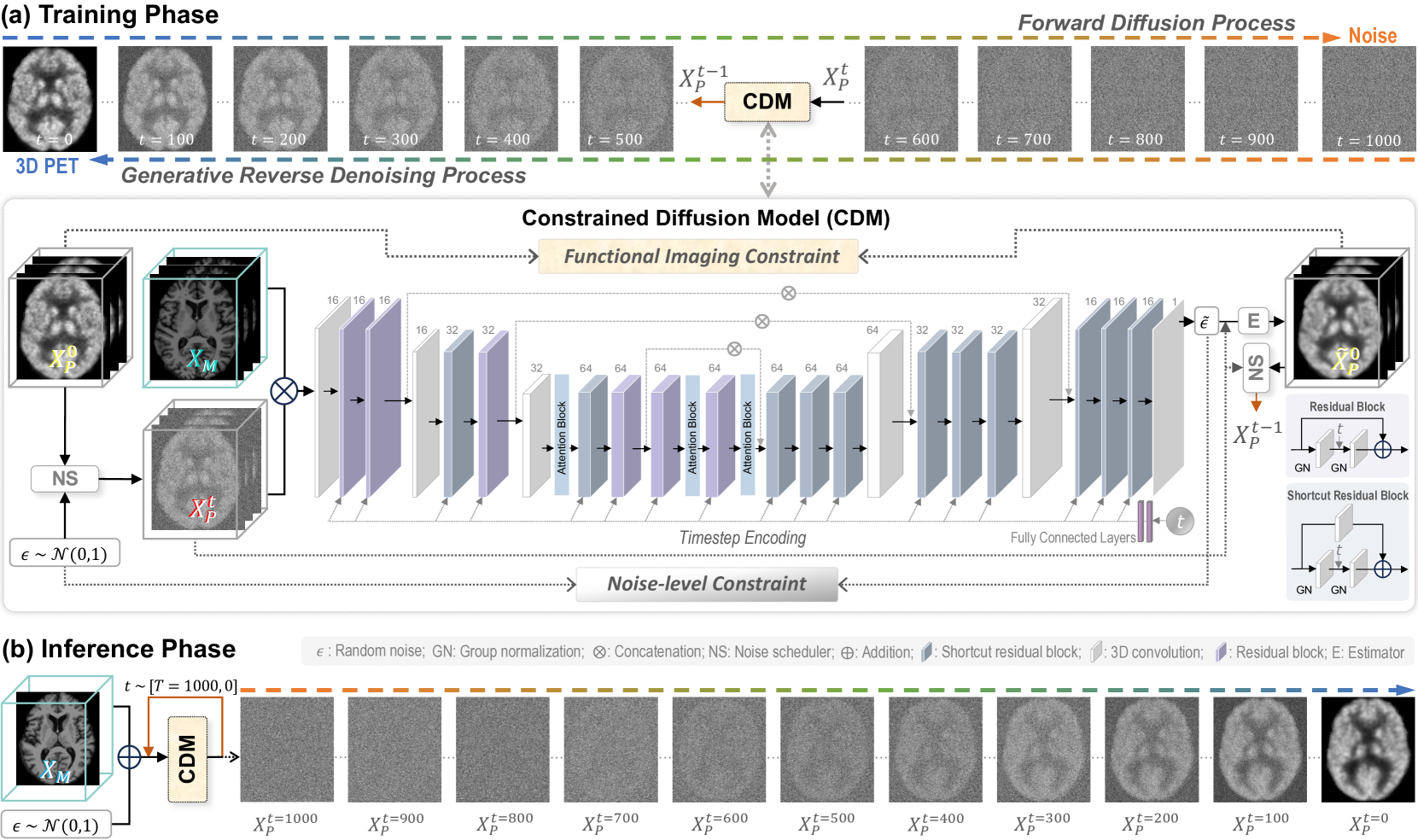 Functional Imaging Constrained Diffusion for Brain PET Synthesis from Structural MRI