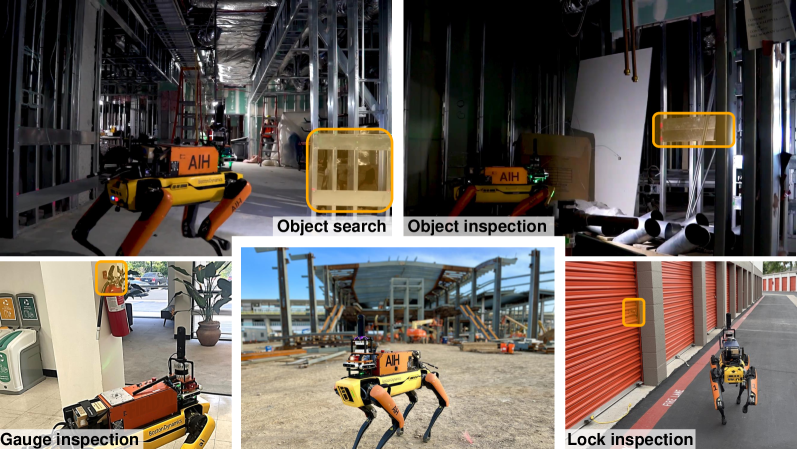 SEEK: Semantic Reasoning for Object Goal Navigation in Real World Inspection Tasks