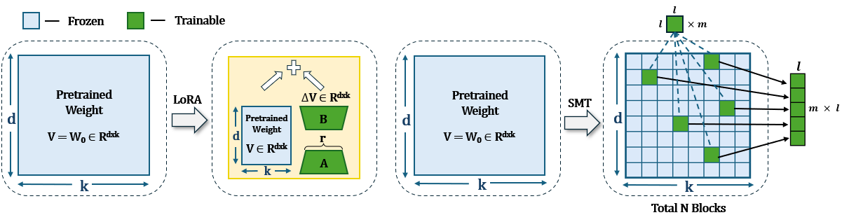 Sparse Matrix in Large Language Model Fine-tuning