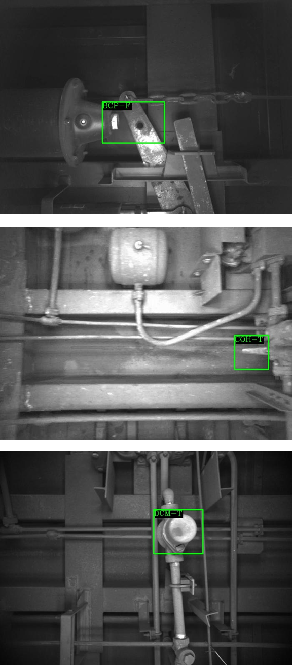 Efficient Visual Fault Detection for Freight Train via Neural Architecture Search with Data Volume Robustness