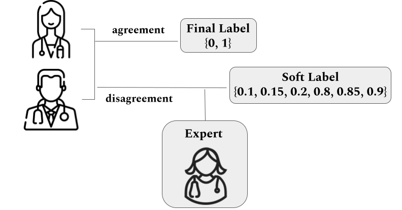 Data-Centric Label Smoothing for Explainable Glaucoma Screening from Eye Fundus Images