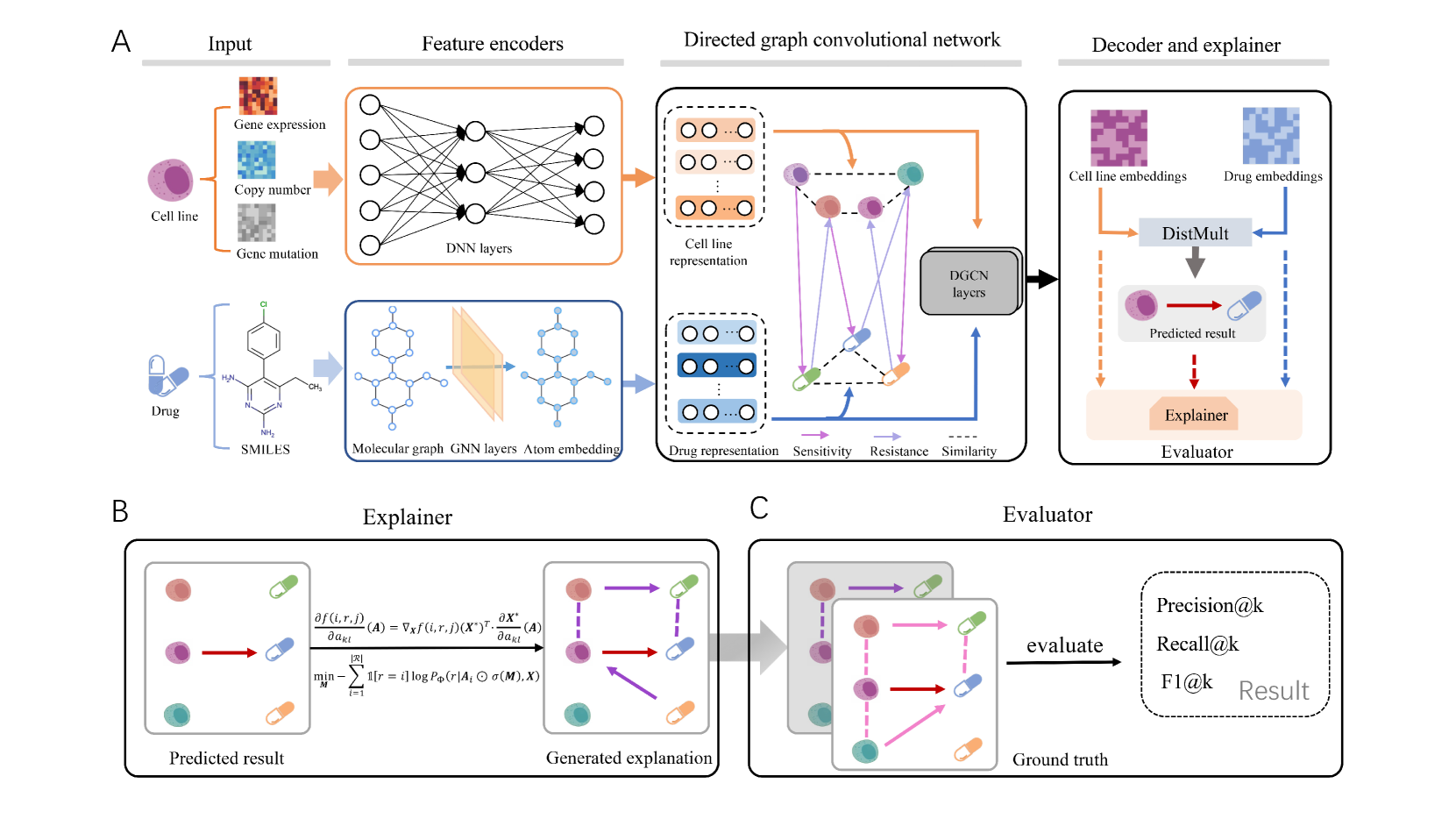 DRExplainer: Quantifiable Interpretability in Drug Response Prediction with Directed Graph Convolutional Network