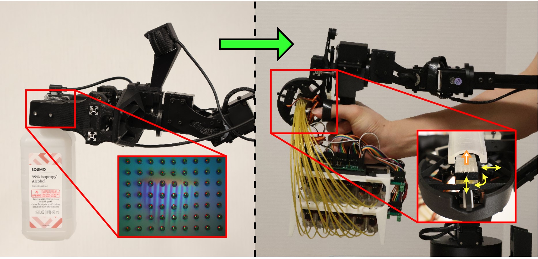 Feelit: Combining Compliant Shape Displays with Vision-Based Tactile Sensors for Real-Time Teletaction