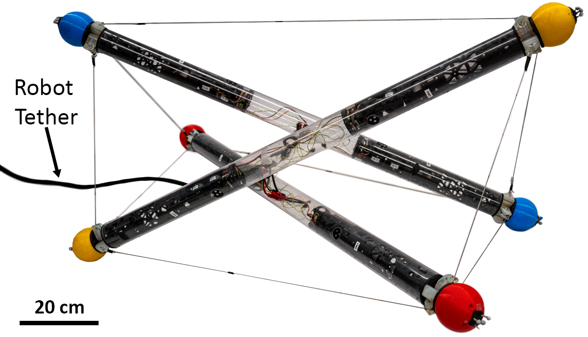 Design of a Variable Stiffness Quasi-Direct Drive Cable-Actuated Tensegrity Robot