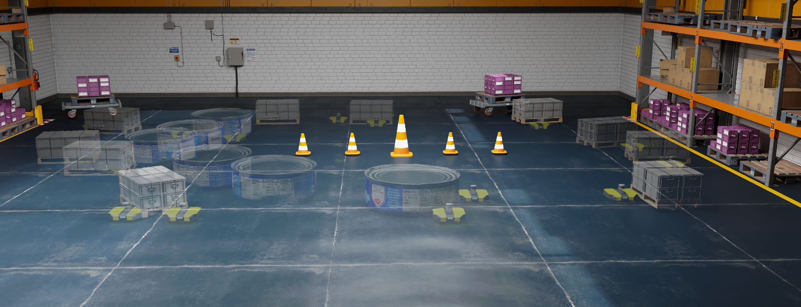 Multi-robot manipulation experiments demonstrate that the $GCoD\_DC$ method consistently achieves superior performance and scalability—evidenced by higher success rates and efficient robot travel—compared to $MAPush$ and heuristic baselines across both single- and multi-object tasks, with performance gains increasing alongside the number of robots in the scene.