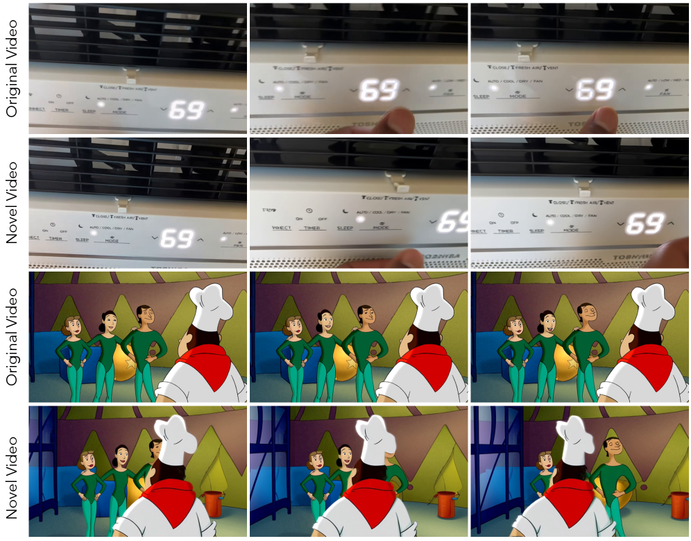 Анализ неудачных случаев демонстрирует, что модель испытывает трудности как при генерации текста, так и при создании новых видов на основе двухмерных данных.