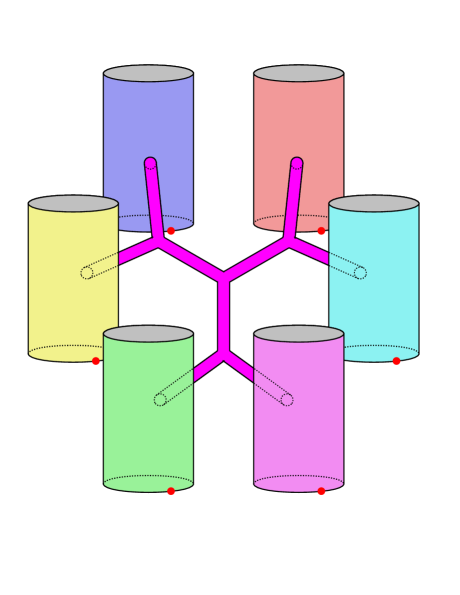 Wormhole networks, enabled by a cubic interaction term, merge one-dimensional universes into higher-dimensional toroidal universes, with a <span class="katex-eq" data-katex-display="false">d</span>-dimensional universe requiring <span class="katex-eq" data-katex-display="false">2d-3</span> wormholes connecting <span class="katex-eq" data-katex-display="false">d-2</span> vertices.