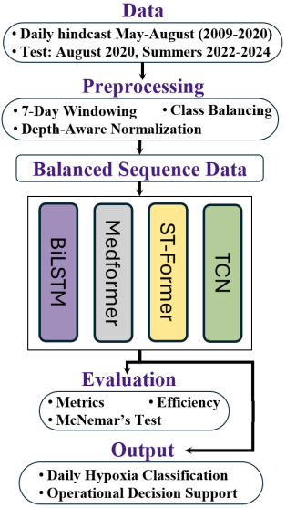 A daily forecasting system anticipates coastal hypoxia, acknowledging that such predictions are not constructions but rather the cultivation of an understanding prone to inevitable, localized failures.