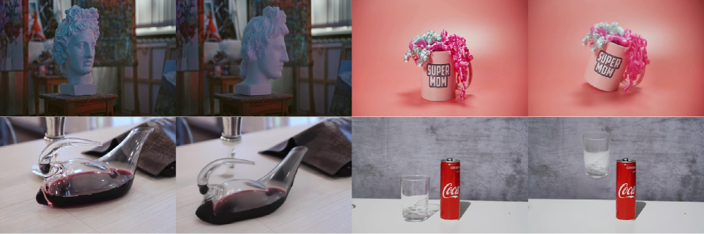 Метод Ctrl&Shift демонстрирует ограничения в сохранении высокочастотных деталей сложных текстур и вызывает артефакты при обработке прозрачных объектов из-за ошибок текстурирования в процессе 3D-реконструкции.