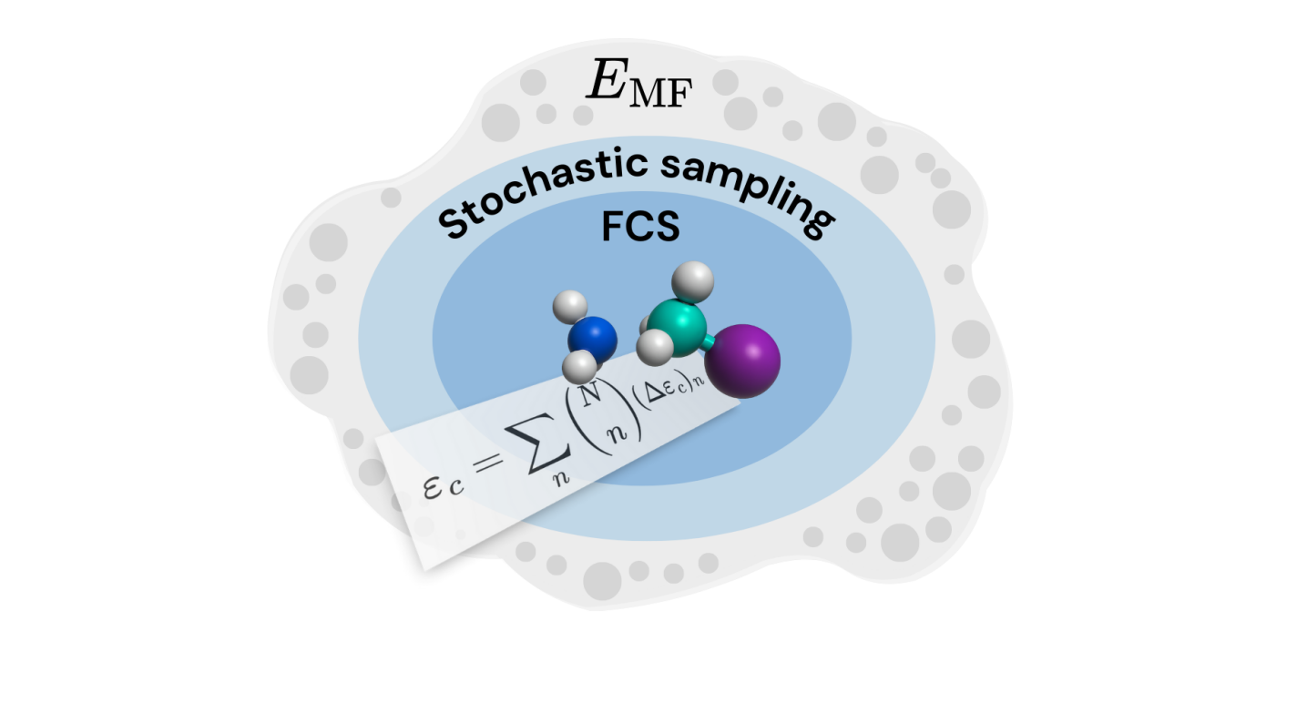 A cluster expansion fully describes the free energy surface, while a lower-order truncation approximates it using stochastically sampled regions.